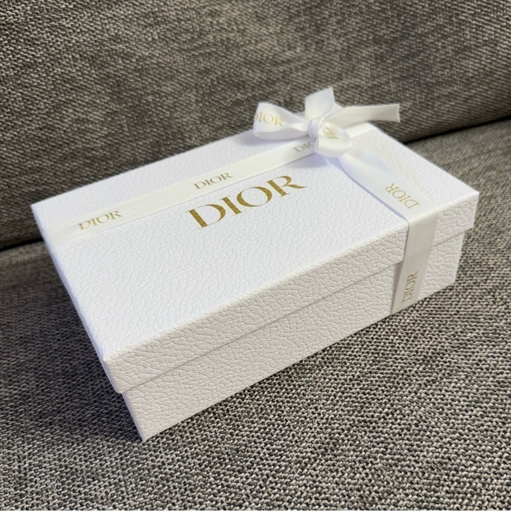 Dior White Empty Small Ribbon Rectangle Gift Box Paper Gift Birthday - Picture 6 of 15